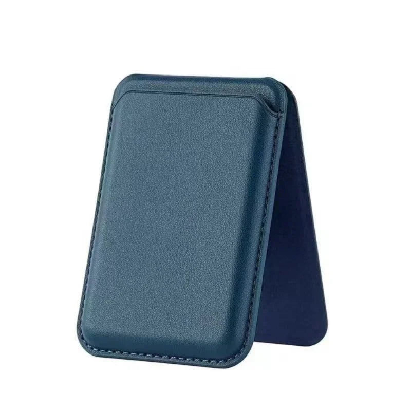 Strong Magnetic Leather Wallet Case with Hidden Stand for MagSafe – Card Holder Cover for iPhone 15 Pro Max, 14 & 13 Pro Max