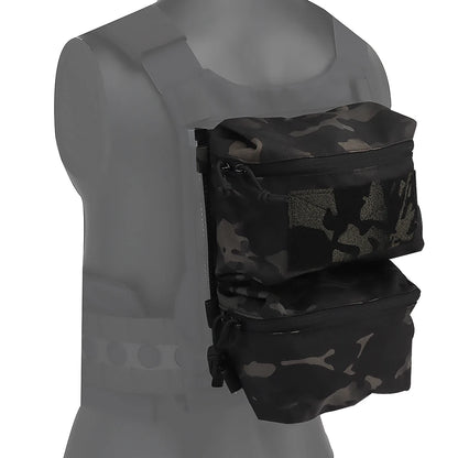 V5 FCPC Tactical Vest Backplate – Military Airsoft Hunting Plate Carrier with Sub-Package, Double Mag & Sundries Pouch