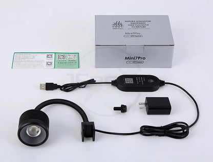 Aqua Week Mini7pro-F Aquarium LED Light – Waterproof Plant & Fish Tank Lighting, Terrarium Accessories