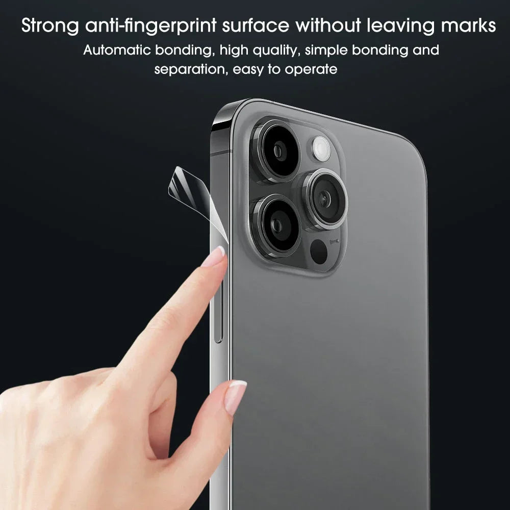 16PM Side Hydrogel Film Screen Protector | Protective Border Frame for iPhone 16, 15, 14 Pro Max, Plus, 14 ProMax, 13 Mini