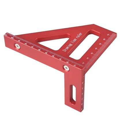 3D Multi-Angle Measuring Ruler – 45/90 Degree Plastic Carpentry Square Protractor & Miter Triangle Layout Tool