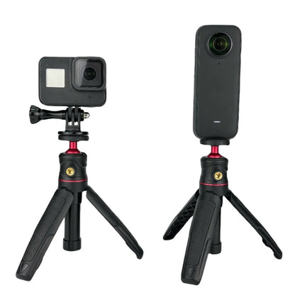 Extendable Mini Camera Tripod with 360° Ball Head - Portable Vlog Travel Selfie Stick Handle for GoPro, Insta360, DJI, SLR