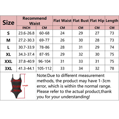 Women's Shapewear Bodysuit - Tummy Control Thong Body Shaper with Butt Lifter Compression Slimming Fit