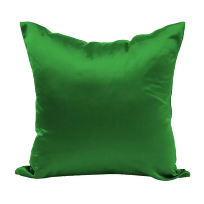 Silky Satin Pillow Cover - Smooth Decorative Cushion Case for Sofa & Bed