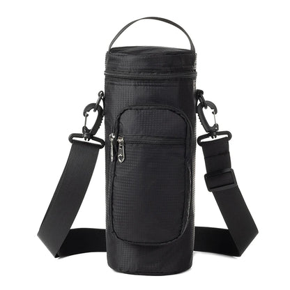 Insulated Water Bottle Storage Bag - 1L/2L Oxford Cloth Cooler Carrier for Summer Travel Hiking & Climbing