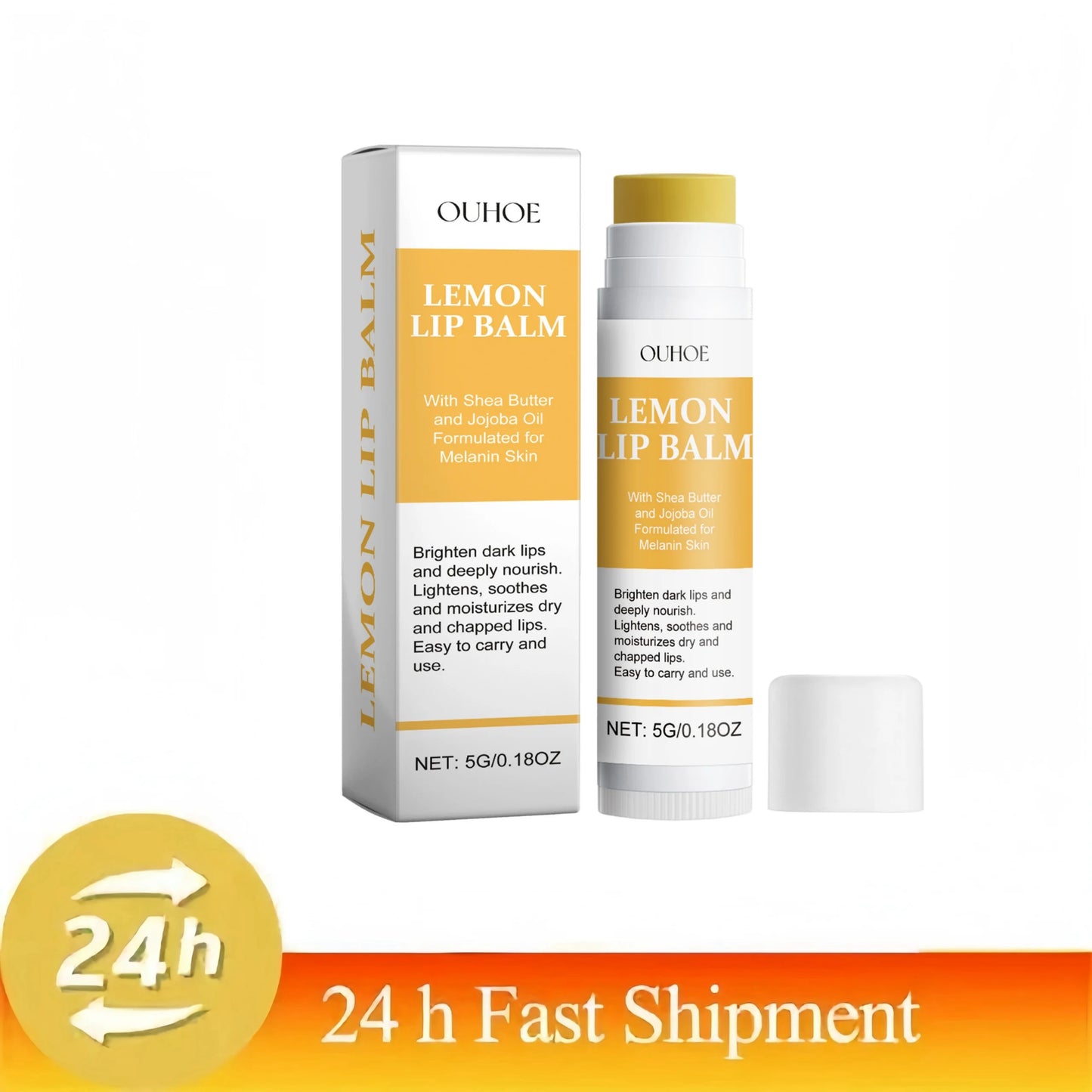 Lip Lightening Balm – Melanin Removing Gloss for Exfoliating and Moisturizing