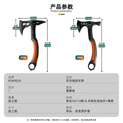 Lightweight Shock-Absorbing Axe – Steel Blade for Outdoor Camping, Tree Cutting, Woodworking, Firefighting & Mountain Use