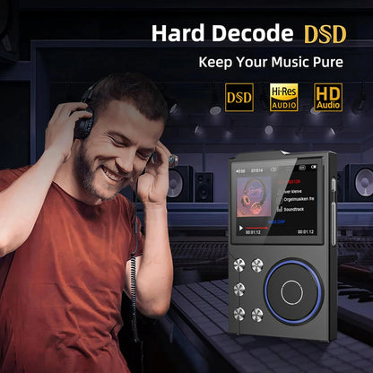 HiFi MP3 Digital Audio Player – Portable Lossless Music Player with DSD Support Up to 256GB