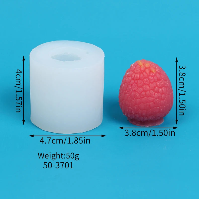 3D Fruit Silicone Mold – Mango, Banana, Durian & Lychee Shapes for Candle, Soap, Chocolate, Cake, Fondant & Aromatherapy Crafts