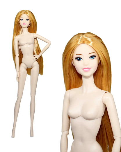 32cm Supermodel BJD Doll — Nude Fashion Princess with 12 Movable Joints, 1/6 Dress-Up Toy Limited Edition Gift