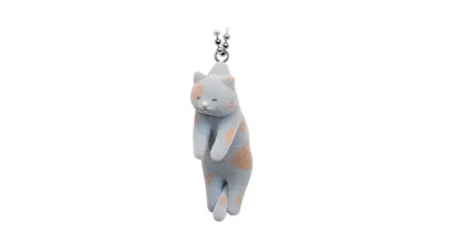Tsumada Neko Qualia Capsule Toy - Cute Flocky Cat Mascot Ball Chain Collectible