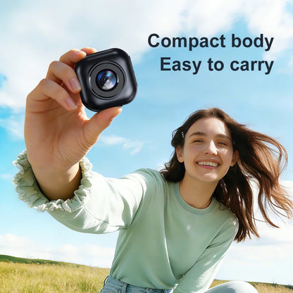 Lenovo 2K Mini Action Camera - Thumb-Sized HD Video Recorder for Cycling, Diving & Outdoor Adventures