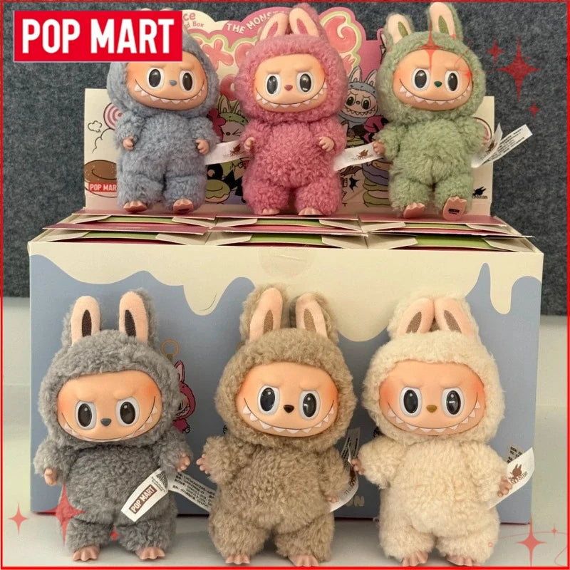 Genuine POP MART Labubu Vinyl Plush Pendant — Macarons “Have A Seat” & Coca Cola Series Blind Box Toys V1-V3