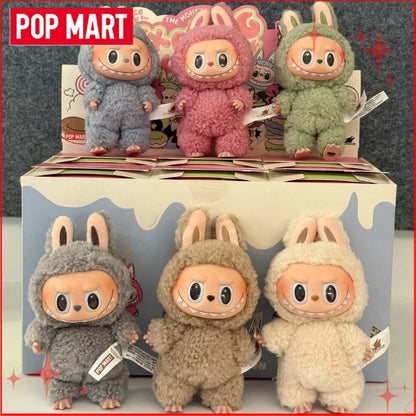 Genuine POP MART Labubu Vinyl Plush Pendant — Macarons “Have A Seat” & Coca Cola Series Blind Box Toys V1-V3