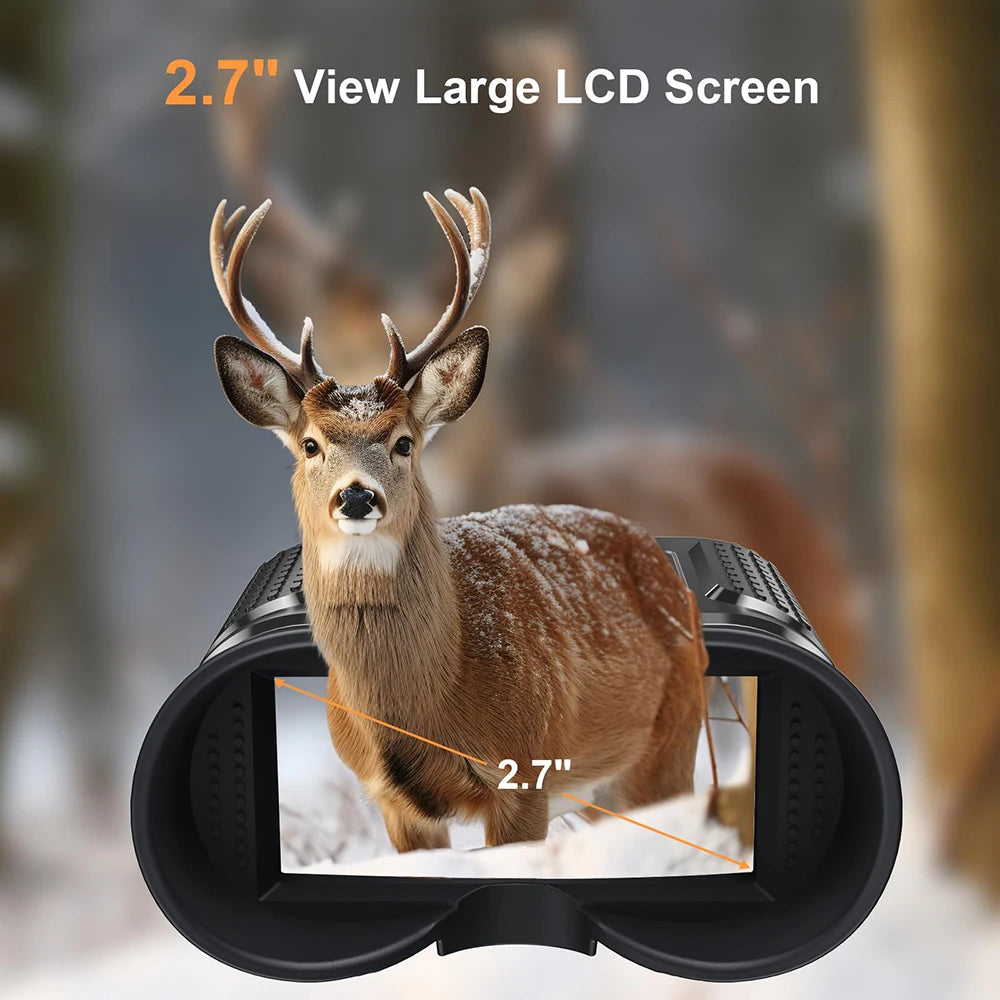 NV8160 Night Vision Binoculars | Head-Mounted Tactical Helmet Goggles with 8X Digital Zoom for Hunting