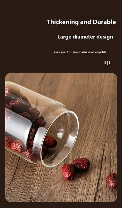 Coffee Bean Vacuum Sealed Glass Jar — Light-Proof, Airtight Container for Food, Grains, Candy & Moisture-Proof Storage
