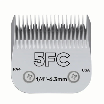 Professional Pet Dog Clipper Blades Set (3F–50#) – Compatible with Andis, Oster A5 & Wahl KM Animal Grooming Clippers Replacement Blades