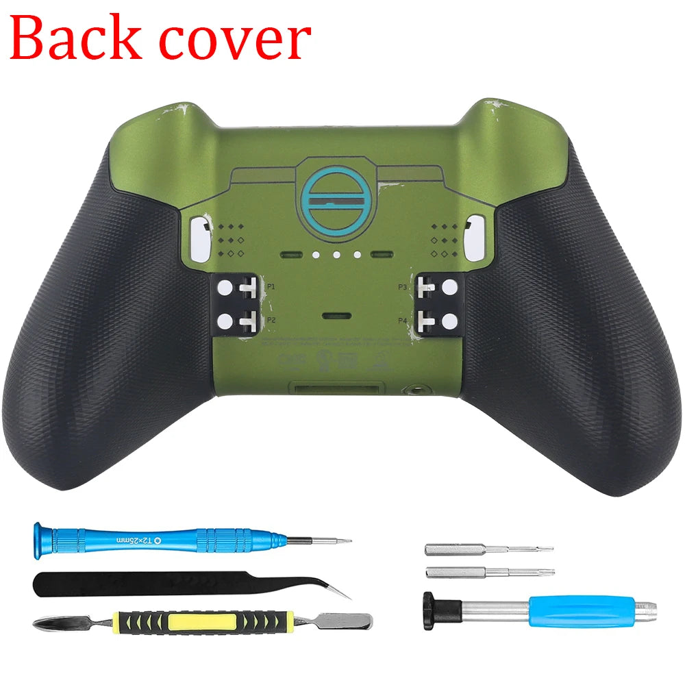 Xbox Elite Series 2 Controller Replacement Housing Shell Kit – Front & Back Case, LB/RB Buttons, Grips & Carry Bag Set