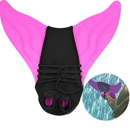 Swimming Fins for Children & Adults — Mermaid Training Flippers, Diving Foot Monofin for Pool, Swim, and Water Fun