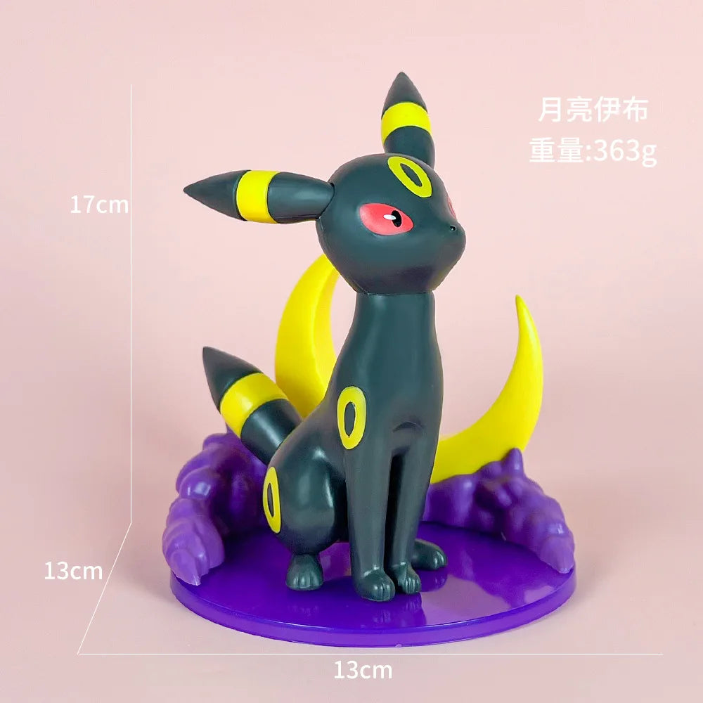 Anime Pokemon Figures – Sylveon, Umbreon, Leafeon Cute Statue Models for Tabletop Collection & Girl’s Birthday Gift
