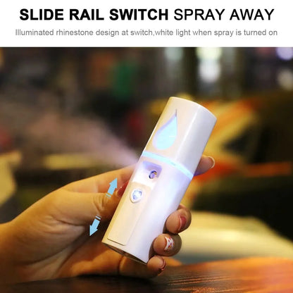 20ml Face Steamer & Portable Facial Sprayer – Nano Hydrating Humidifier for Anti-Aging Skin Care