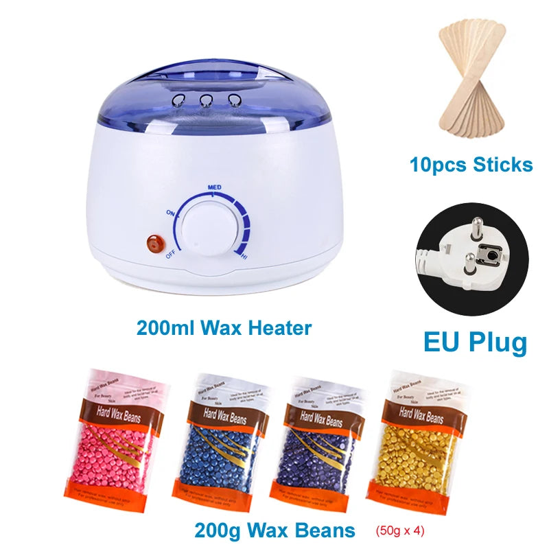 200/500ml Electric Wax Heater – Hot Paraffin Pot for Hair Removal & Waxing