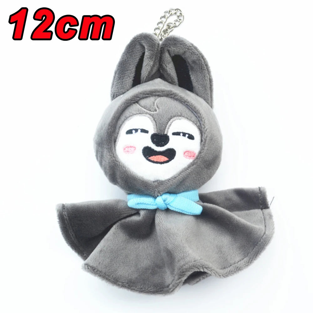 310style Skzoo Plush Pencil Case – Kawaii Kpop Stray Wolf Stuffed Animal Toy, Cartoon Plush Doll for Kids Gift