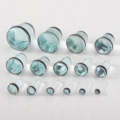 Glass Ear Tunnels & Plugs | Ear Stretchers, Expander Earrings for Women Body Jewelry 1.6–16mm