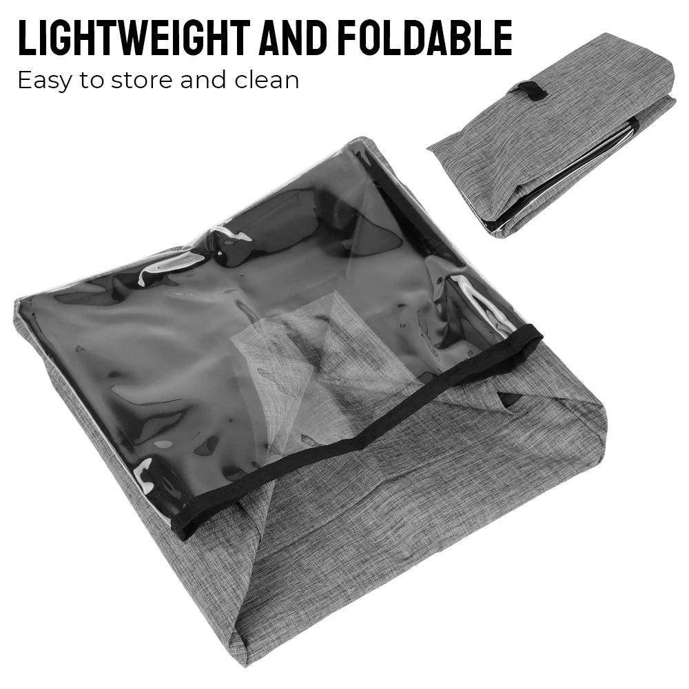 Durable Kitchen Dust Cap for Air Fryer - Household Toaster Cover with Storage Pockets, Suitable for Ninja Foodi Grill & Bread Baking