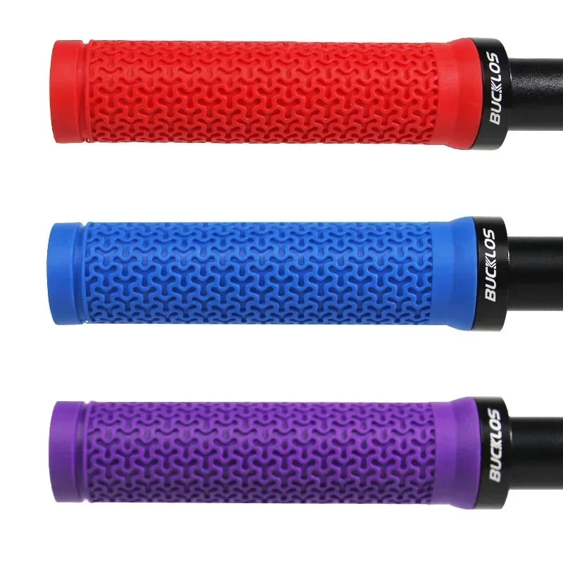 BUCKLOS Lock-On Bicycle Handlebar Grips — Anti-Slip Waterproof MTB Damping Cuffs for Mountain Bikes