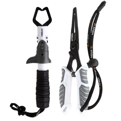 Stainless Steel Fishing Gripper - Professional Fish Lip Grabber Clip for Secure Fish Handling & Tackle