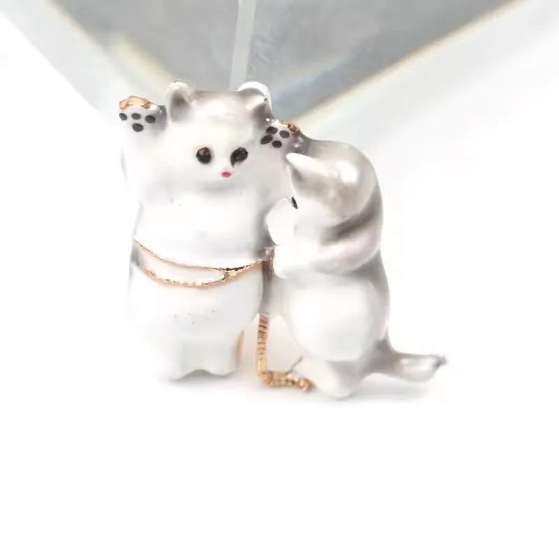 Women's Fashion Cat Brooch Pin - Cute Animal Jewelry Accessory for Clothing, Bags & Stylish Decor