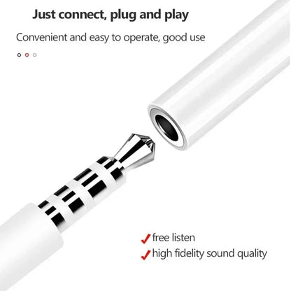 Lightning to 3.5mm Headphone Adapter for iPhone 11-15, Pro Max, SE 2020, XS, XR, X, 8, 7 – AUX Audio Cable for iOS Devices