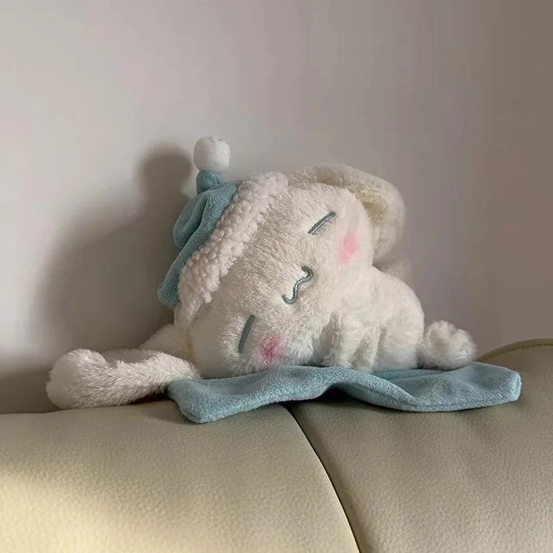 Cinnamoroll Sleeping Plush Pillow - Soft Huggable Stuffed Animal & Cute Bedroom Gift