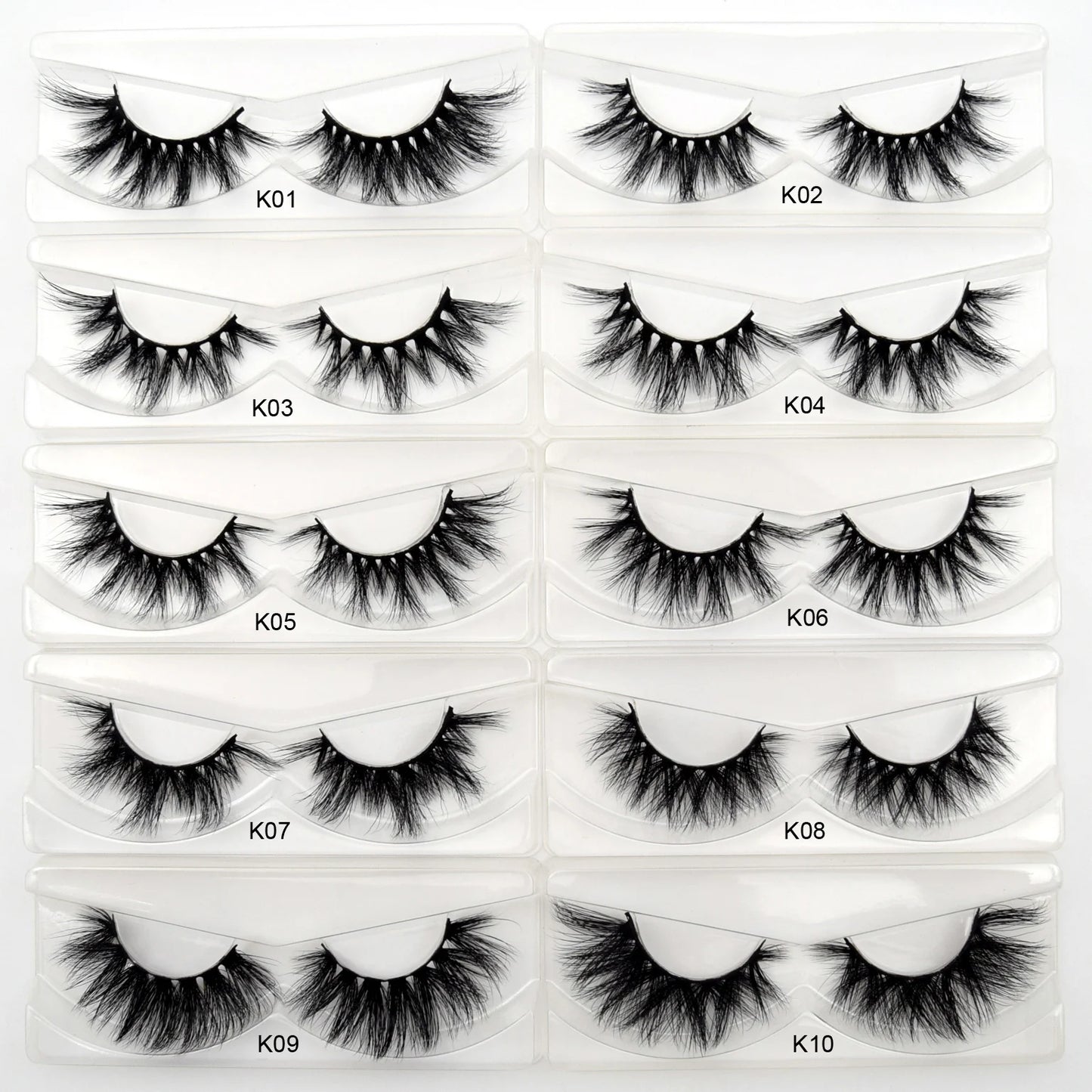 Visofree 3D Mink Eyelashes – 30/40/100 Pairs Handmade Full Strip Lashes with Tray, Cruelty-Free False Lashes for Makeup