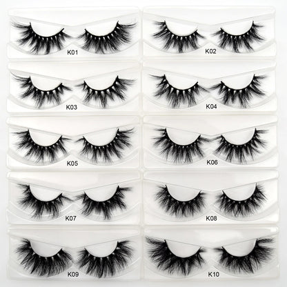 Visofree 3D Mink Eyelashes – 30/40/100 Pairs Handmade Full Strip Lashes with Tray, Cruelty-Free False Lashes for Makeup