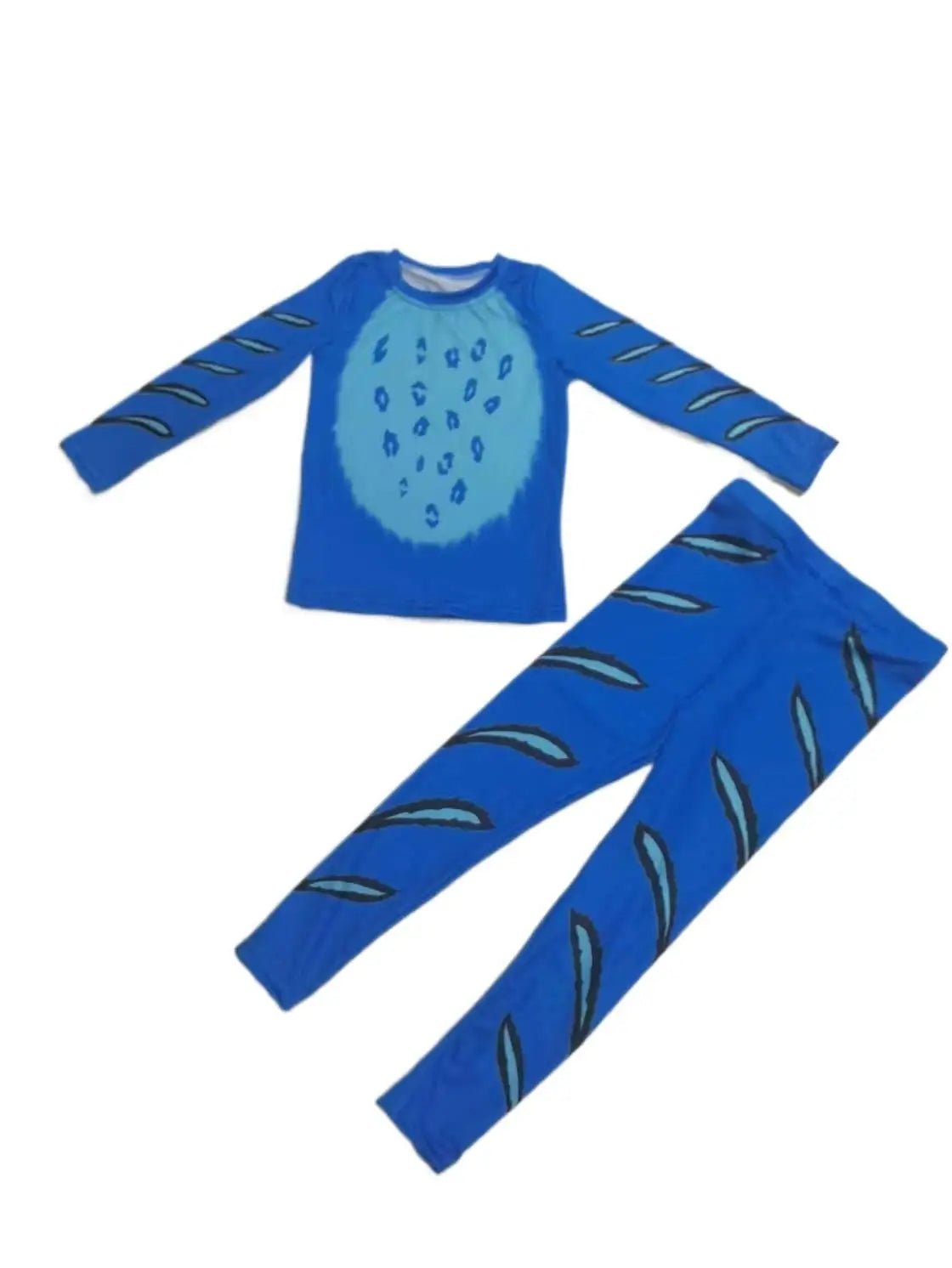 Demon Hunter K-Pop Rumi Jinu Cosplay Top – Kids Devil Tattoo Shirt & Sports Costume Set