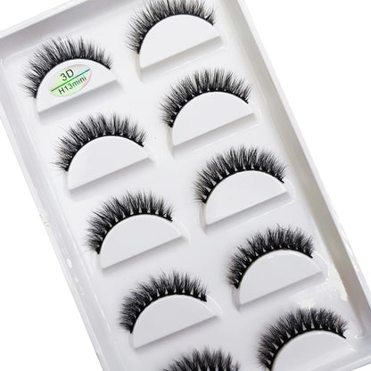 38 Styles 5 Pairs 3D Mink False Eyelashes – Natural Fake Lashes Makeup Beauty Tools