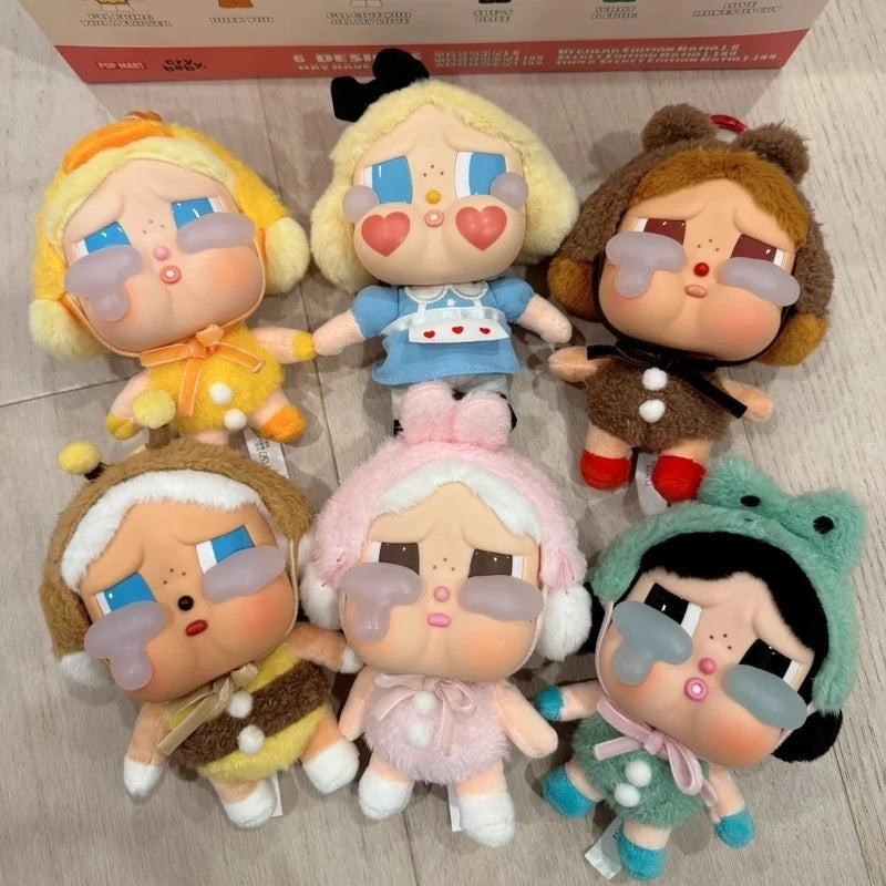Crybaby Blind Box Vinyl Doll — Crying Again Series Keychain, Animal Pendant Mystery Gift