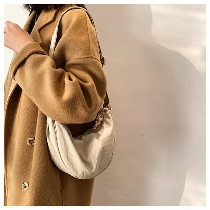 Casual Nylon Hobo Crossbody Bag for Women – Shoulder, Half Moon, Tote Travel Shopper & Purses
