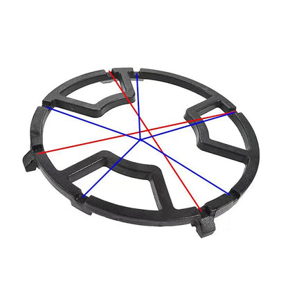 Non-Slip Gas Stove Burner Ring Reducer - Iron Wok Support for Most Cooktops