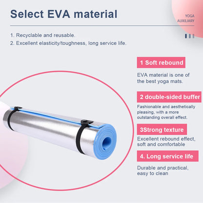 6-10mm EVA Yoga Mat – Non-Slip, Moisture-Proof, Durable Outdoor & Indoor Exercise, Gym, and Picnic Mat