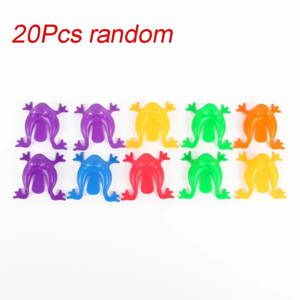 Jumping Frog Toy — 1-20pcs Parent-Child Bounce Frogs for Kids — Stress Relief & Birthday Party Gift