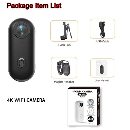 4K/1080P Outdoor Sports Action Camera – Mini Helmet & Bike Cam for Motorcycle, Bicycle & Body Video Recording