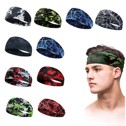 Unisex Sports Sweat Headband - Moisture-Wicking Fitness Band for Running, Yoga & Workouts