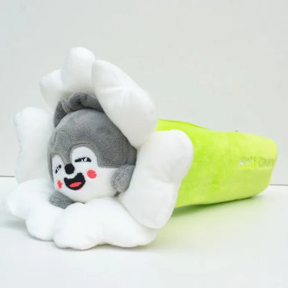 310style Skzoo Plush Pencil Case – Kawaii Kpop Stray Wolf Stuffed Animal Toy, Cartoon Plush Doll for Kids Gift