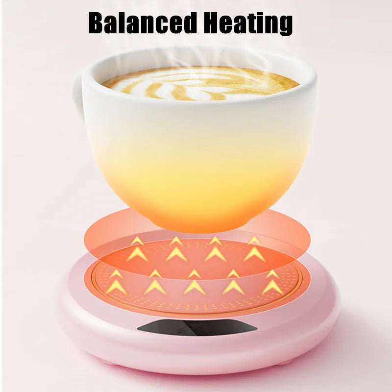 USB Thermostatic Heating Coaster - 3-Speed Adjustable Constant Temperature Cup Warmer