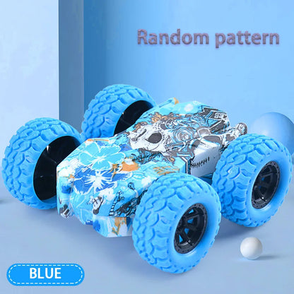 Kids Double-Sided Toy Car - Inertial Off-Road Vehicle with Anti-Collision Safety Design