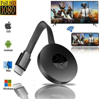 1080P G2 MiraScreen Anycast Dongle - WiFi HDMI Portable Miracast Device for TV, Compatible with Android & iOS Mirror Screen