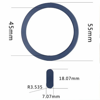 MagSafe Magnetic Plate Ring – Universal Metal Sticker for Wireless Charging & Car Holder Support